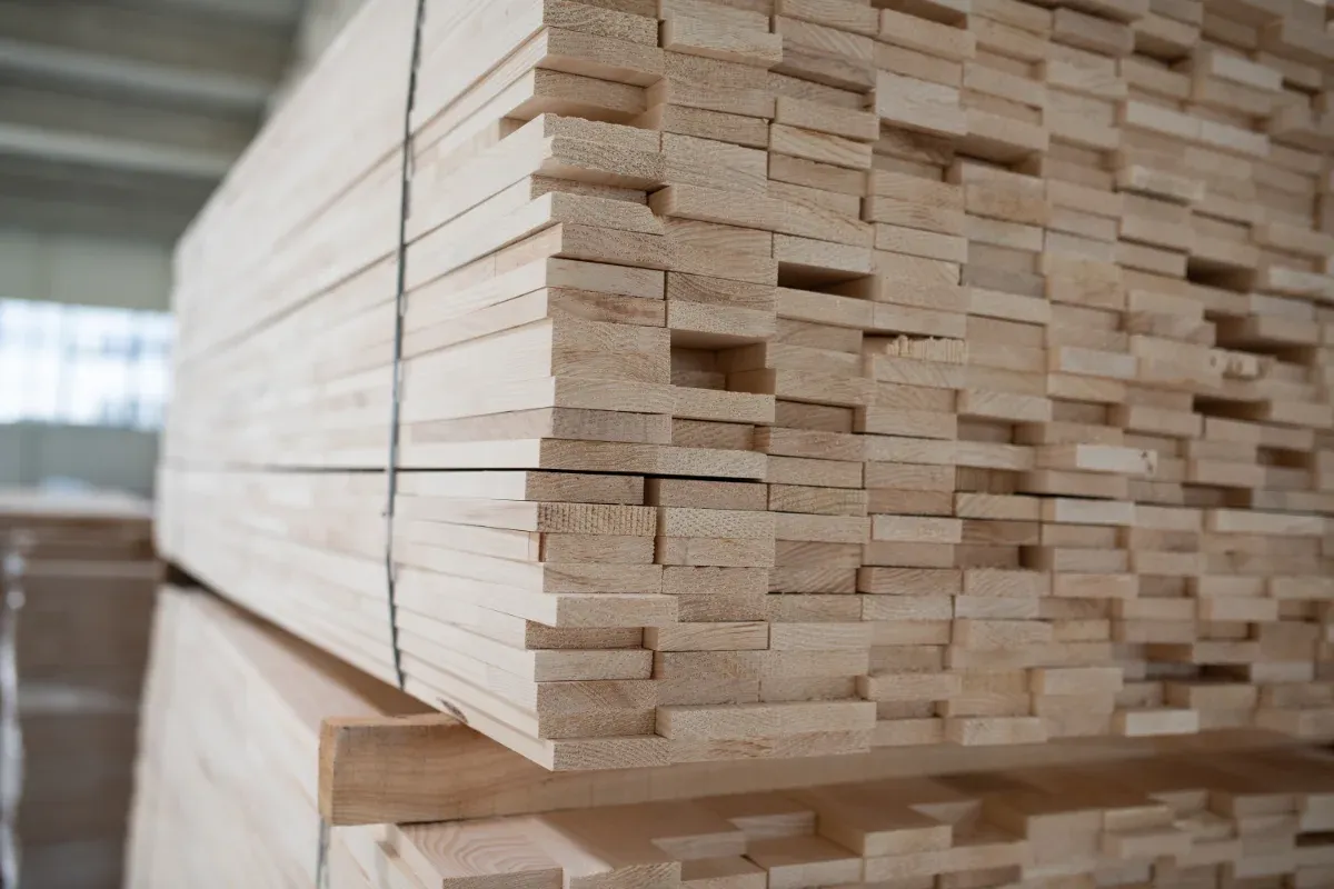 Stack of base mouldings.