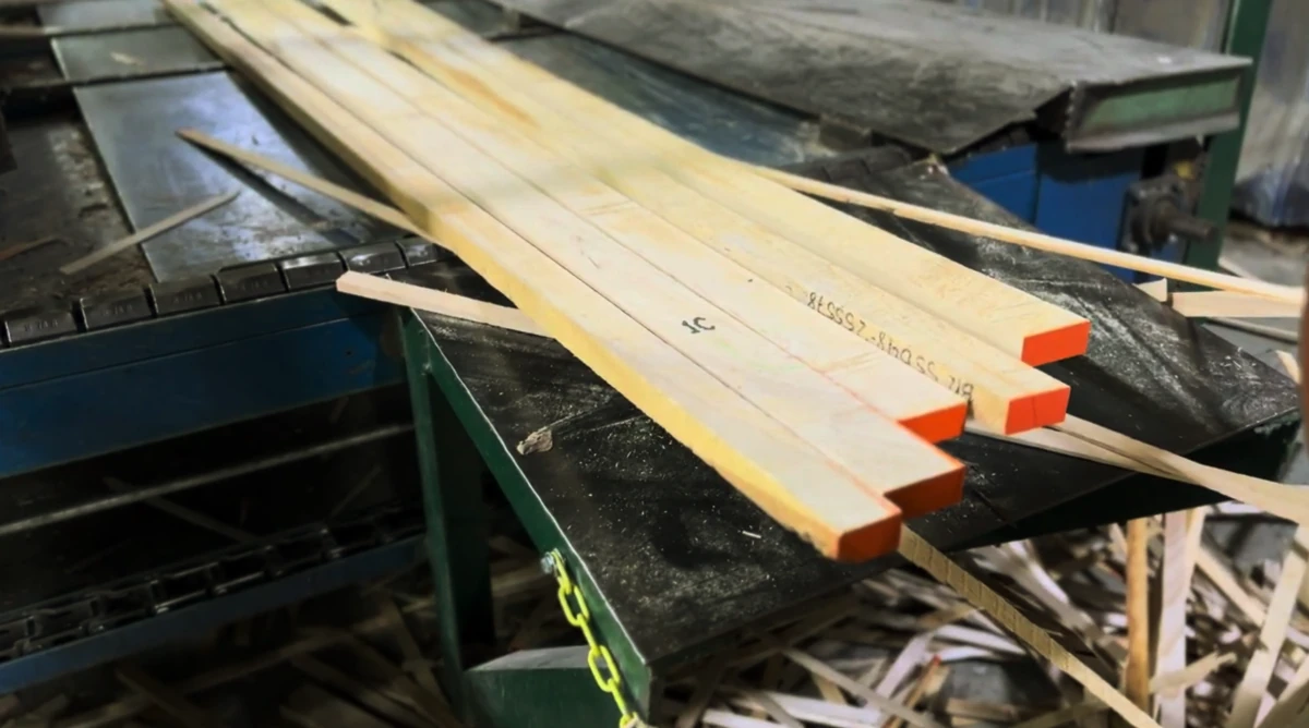 Ripped Poplar on our Line 4 system.