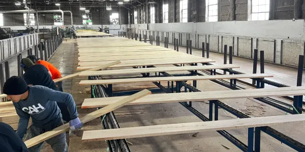 Feeding line 2 process through the facility.