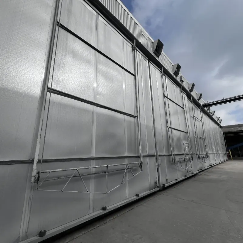 The kiln is used to safely dry the wood in a controlled method.